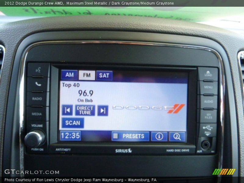 Maximum Steel Metallic / Dark Graystone/Medium Graystone 2012 Dodge Durango Crew AWD