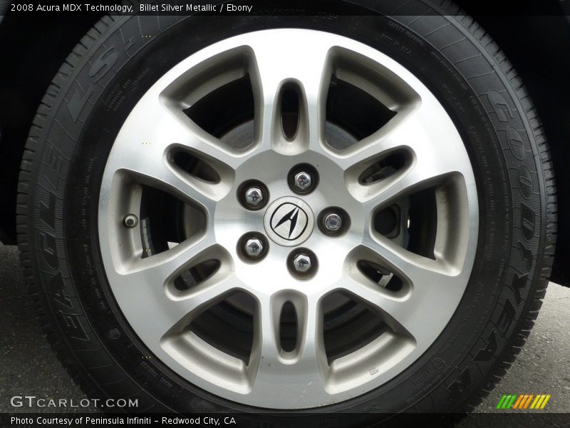 Billet Silver Metallic / Ebony 2008 Acura MDX Technology