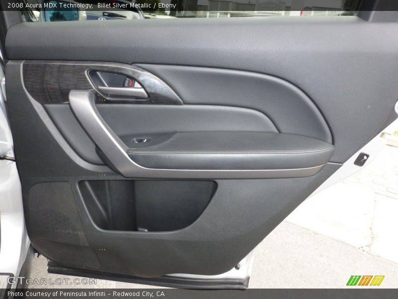 Billet Silver Metallic / Ebony 2008 Acura MDX Technology