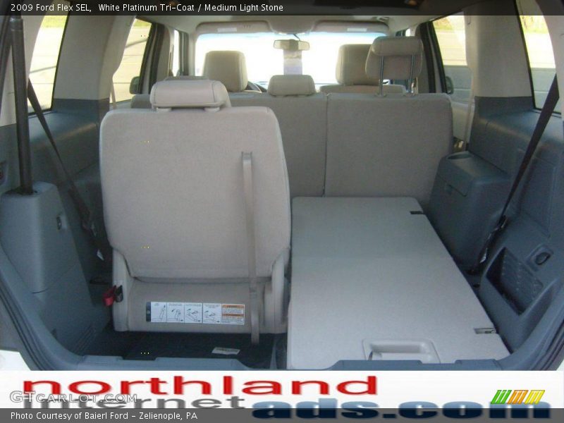 White Platinum Tri-Coat / Medium Light Stone 2009 Ford Flex SEL