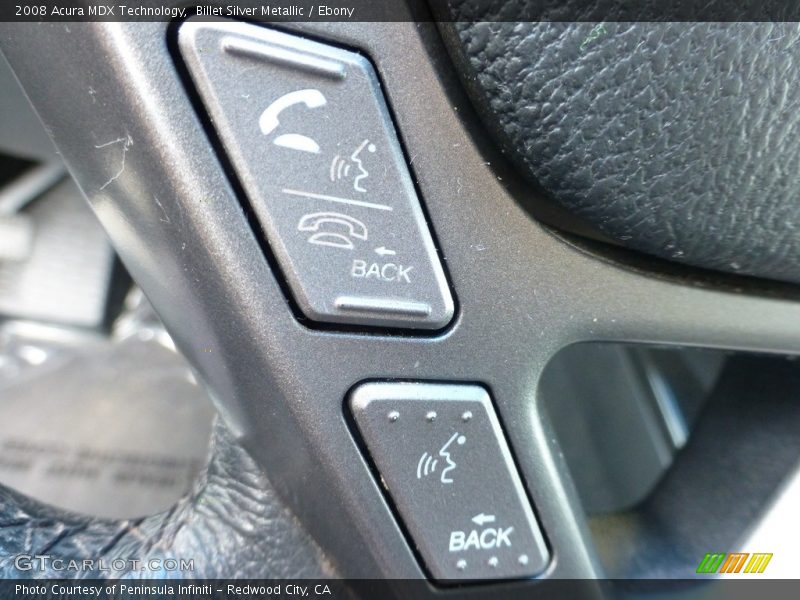 Billet Silver Metallic / Ebony 2008 Acura MDX Technology