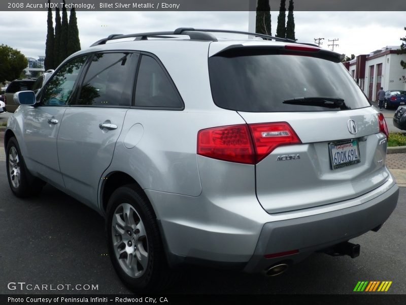 Billet Silver Metallic / Ebony 2008 Acura MDX Technology