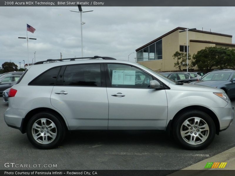 Billet Silver Metallic / Ebony 2008 Acura MDX Technology