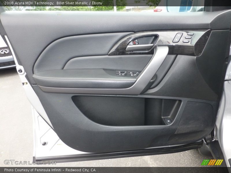 Billet Silver Metallic / Ebony 2008 Acura MDX Technology
