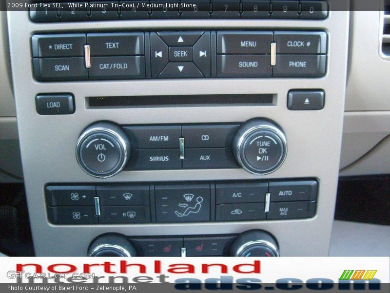 White Platinum Tri-Coat / Medium Light Stone 2009 Ford Flex SEL