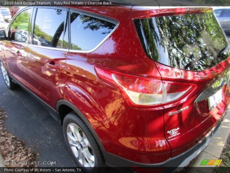 Ruby Red Metallic / Charcoal Black 2016 Ford Escape Titanium