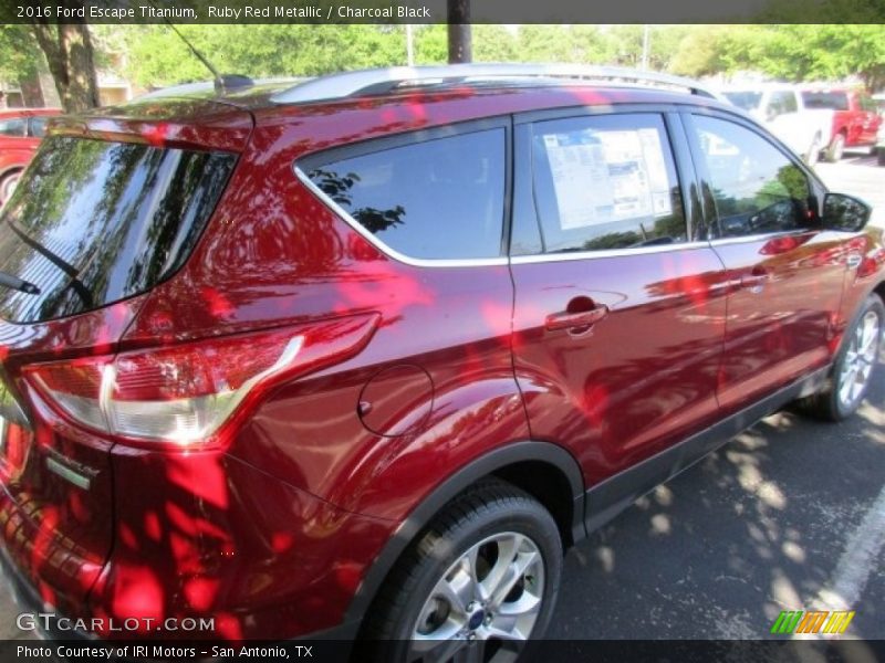 Ruby Red Metallic / Charcoal Black 2016 Ford Escape Titanium