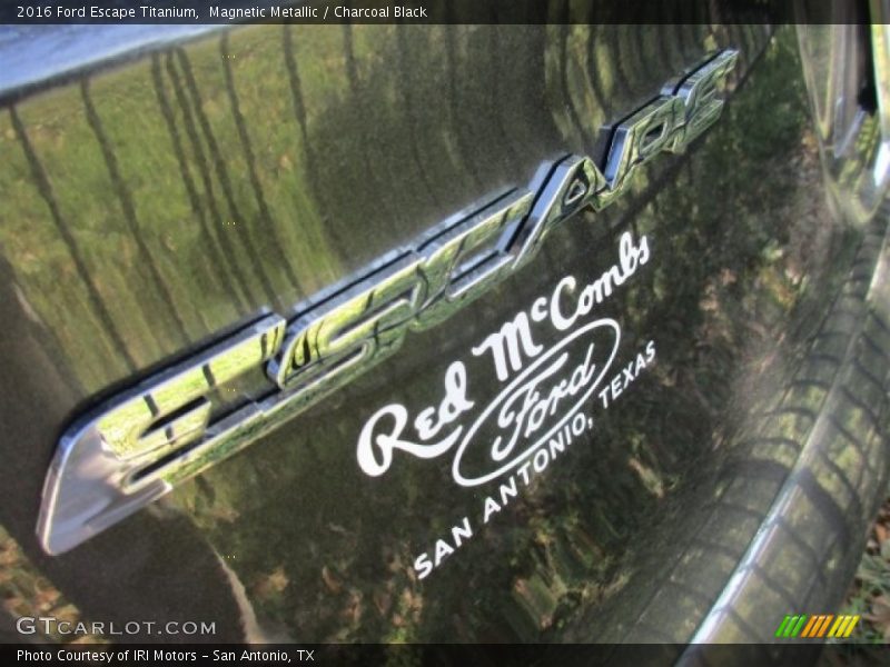 Magnetic Metallic / Charcoal Black 2016 Ford Escape Titanium