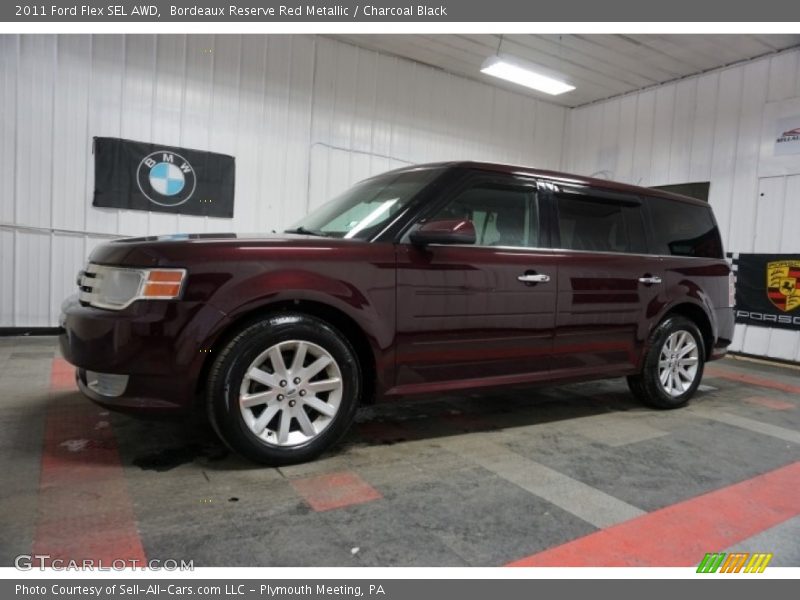 Bordeaux Reserve Red Metallic / Charcoal Black 2011 Ford Flex SEL AWD