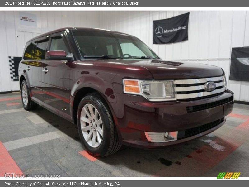 Bordeaux Reserve Red Metallic / Charcoal Black 2011 Ford Flex SEL AWD