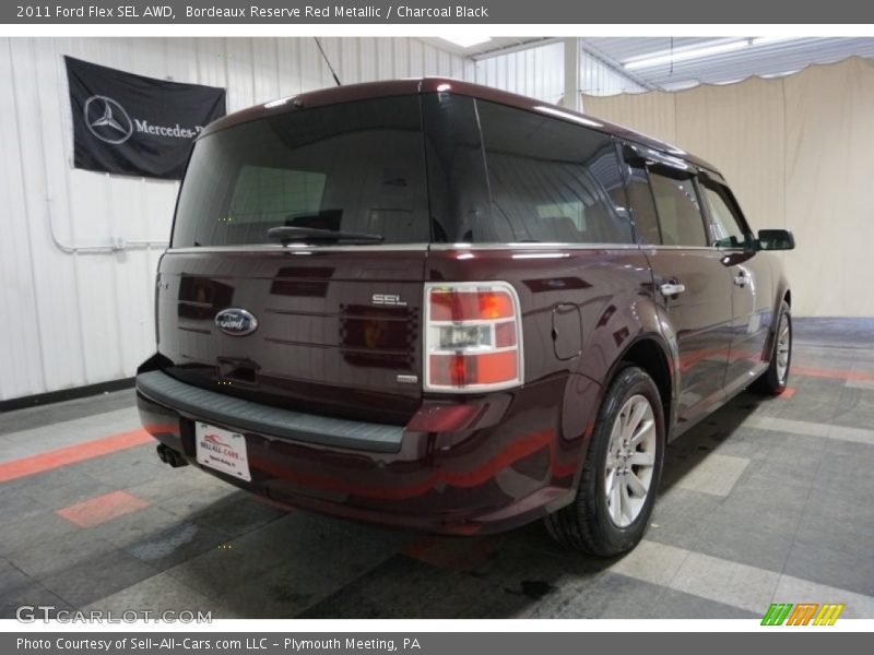 Bordeaux Reserve Red Metallic / Charcoal Black 2011 Ford Flex SEL AWD