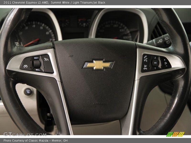 Summit White / Light Titanium/Jet Black 2011 Chevrolet Equinox LS AWD
