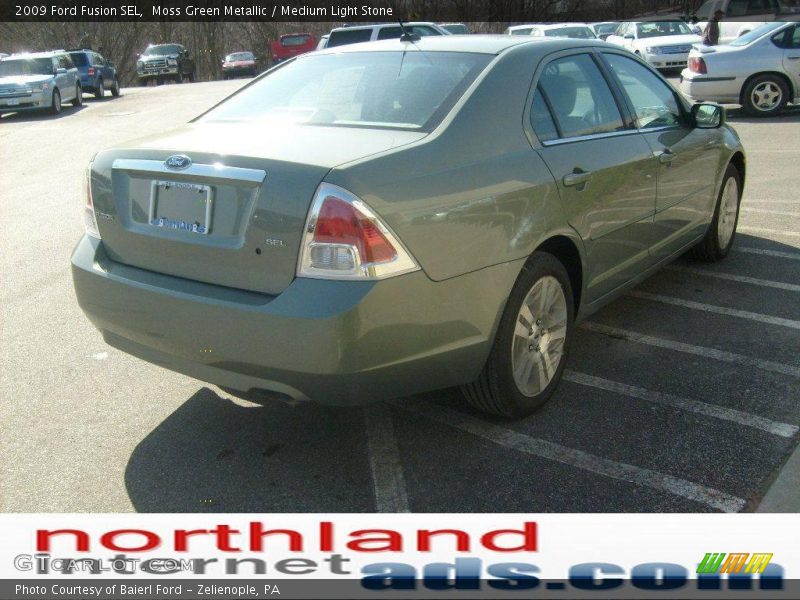 Moss Green Metallic / Medium Light Stone 2009 Ford Fusion SEL