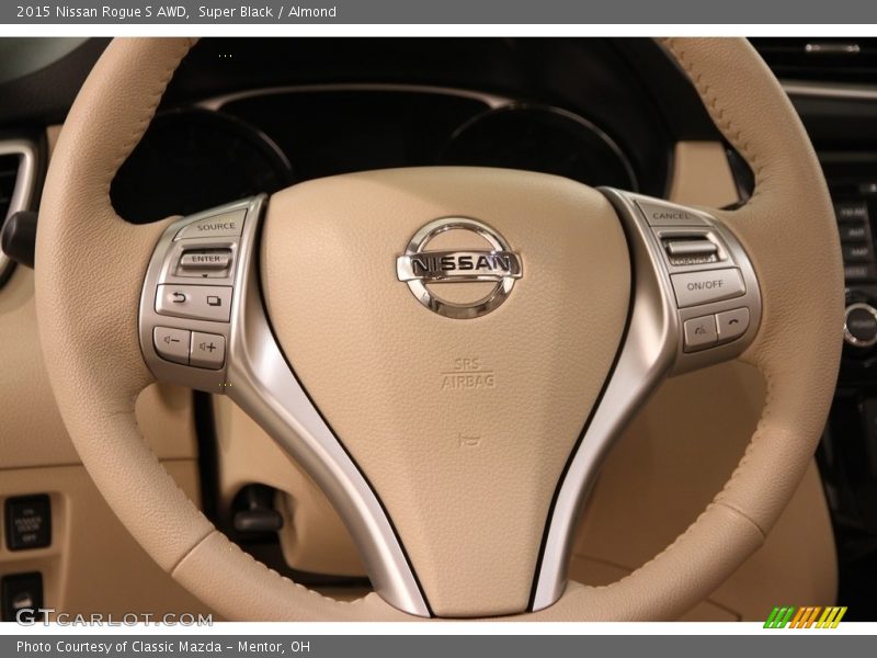 Super Black / Almond 2015 Nissan Rogue S AWD