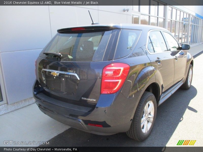 Blue Velvet Metallic / Jet Black 2016 Chevrolet Equinox LS AWD