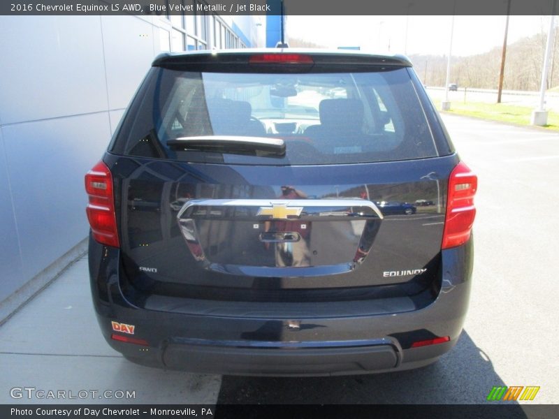 Blue Velvet Metallic / Jet Black 2016 Chevrolet Equinox LS AWD