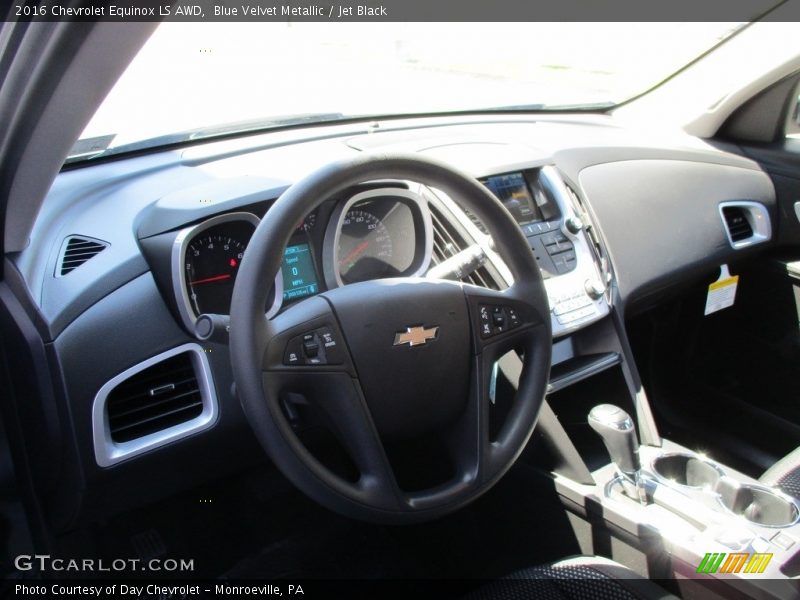Blue Velvet Metallic / Jet Black 2016 Chevrolet Equinox LS AWD