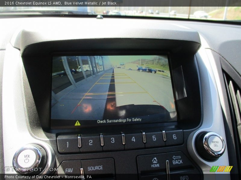 Blue Velvet Metallic / Jet Black 2016 Chevrolet Equinox LS AWD