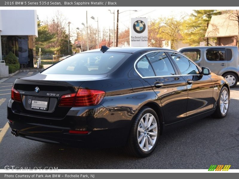 Black Sapphire Metallic / Black 2016 BMW 5 Series 535d Sedan
