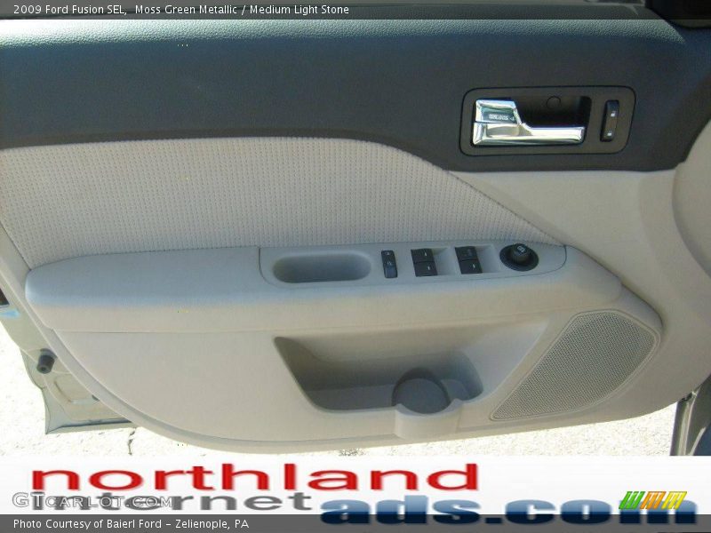 Moss Green Metallic / Medium Light Stone 2009 Ford Fusion SEL