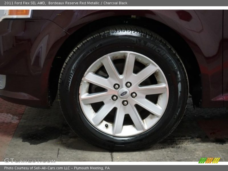 Bordeaux Reserve Red Metallic / Charcoal Black 2011 Ford Flex SEL AWD