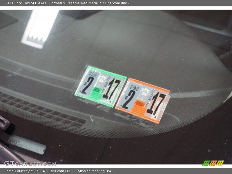 Bordeaux Reserve Red Metallic / Charcoal Black 2011 Ford Flex SEL AWD