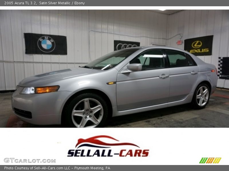 Satin Silver Metallic / Ebony 2005 Acura TL 3.2