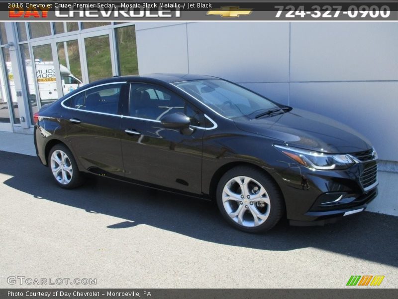 Mosaic Black Metallic / Jet Black 2016 Chevrolet Cruze Premier Sedan