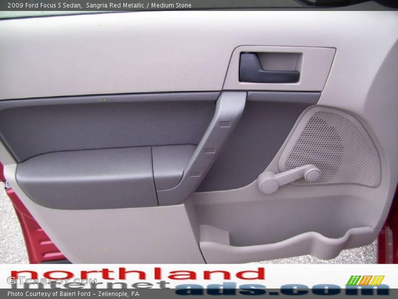 Sangria Red Metallic / Medium Stone 2009 Ford Focus S Sedan