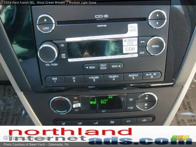 Moss Green Metallic / Medium Light Stone 2009 Ford Fusion SEL