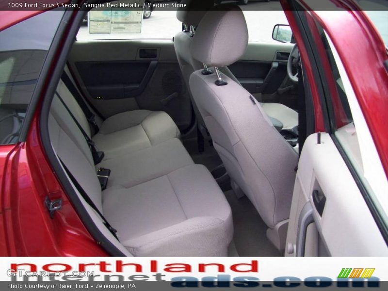 Sangria Red Metallic / Medium Stone 2009 Ford Focus S Sedan