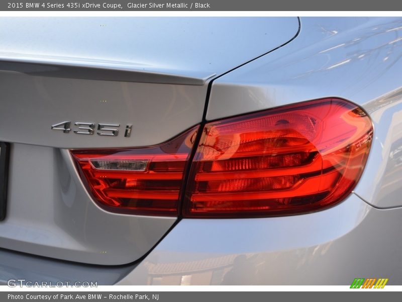 Glacier Silver Metallic / Black 2015 BMW 4 Series 435i xDrive Coupe