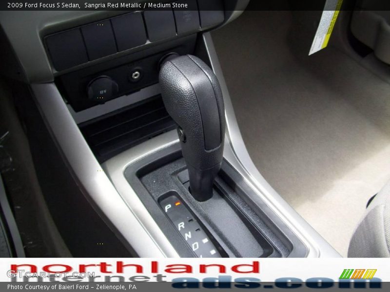 Sangria Red Metallic / Medium Stone 2009 Ford Focus S Sedan