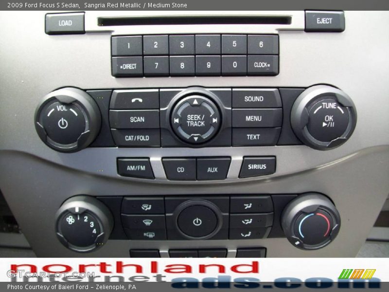 Sangria Red Metallic / Medium Stone 2009 Ford Focus S Sedan