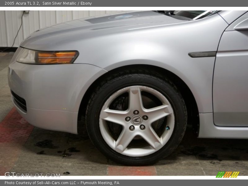 Satin Silver Metallic / Ebony 2005 Acura TL 3.2