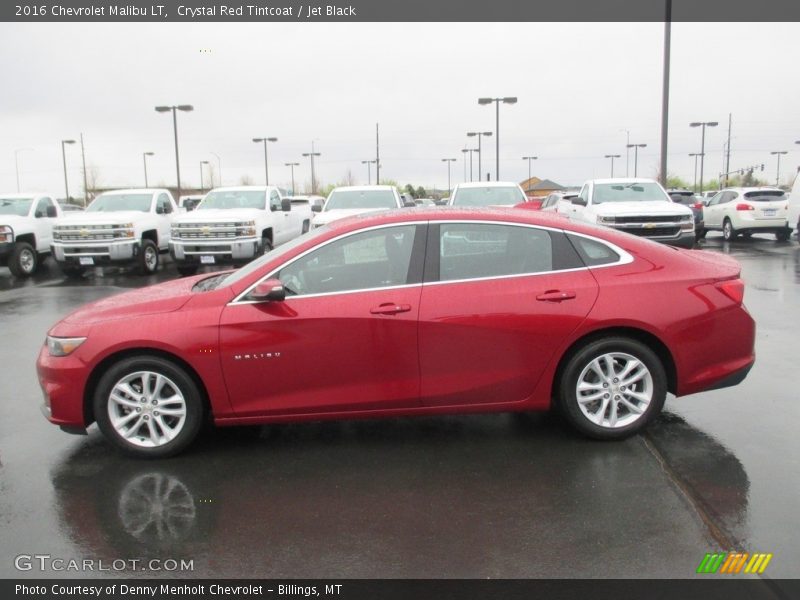 Crystal Red Tintcoat / Jet Black 2016 Chevrolet Malibu LT