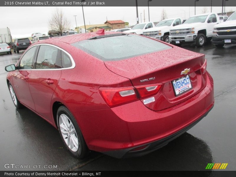 Crystal Red Tintcoat / Jet Black 2016 Chevrolet Malibu LT