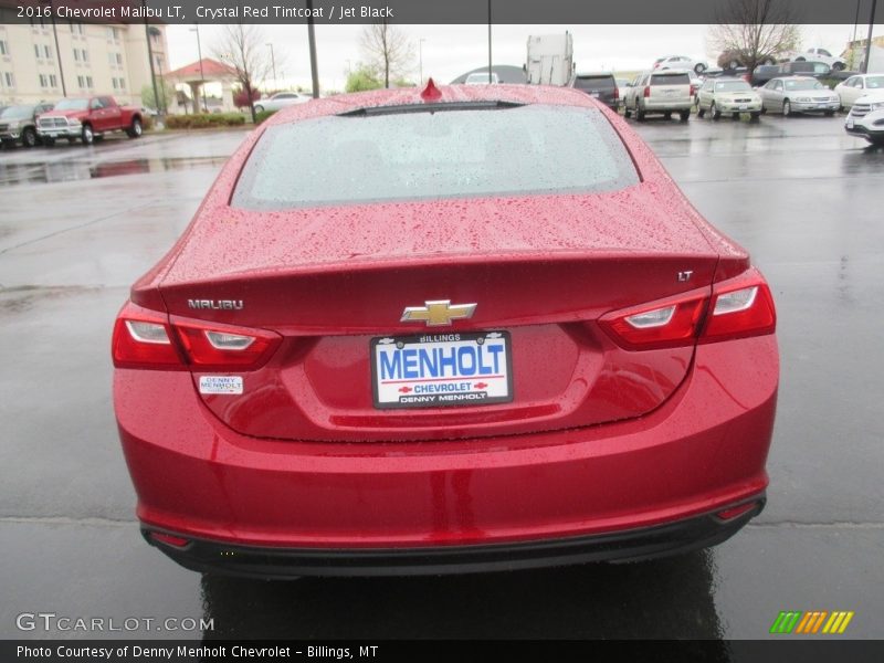 Crystal Red Tintcoat / Jet Black 2016 Chevrolet Malibu LT