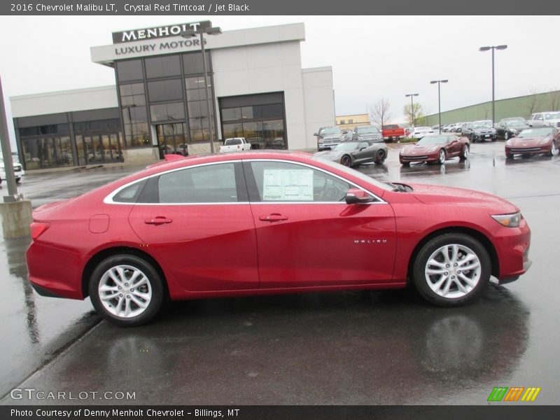 Crystal Red Tintcoat / Jet Black 2016 Chevrolet Malibu LT