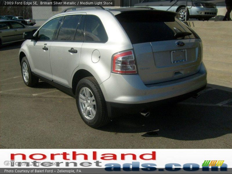 Brilliant Silver Metallic / Medium Light Stone 2009 Ford Edge SE
