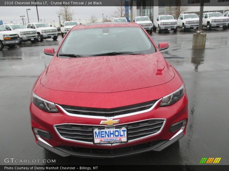 Crystal Red Tintcoat / Jet Black 2016 Chevrolet Malibu LT