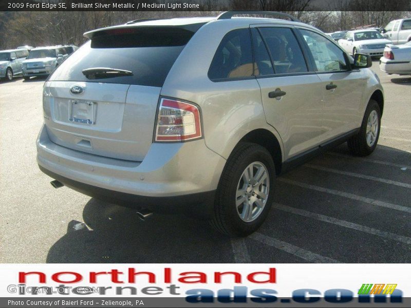Brilliant Silver Metallic / Medium Light Stone 2009 Ford Edge SE