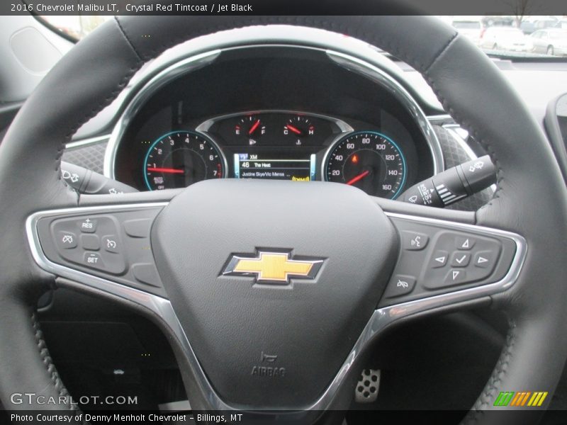 Crystal Red Tintcoat / Jet Black 2016 Chevrolet Malibu LT