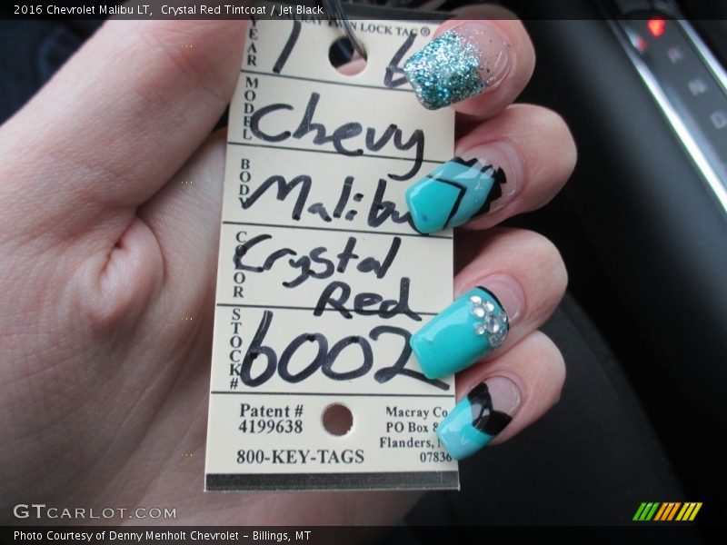 Crystal Red Tintcoat / Jet Black 2016 Chevrolet Malibu LT