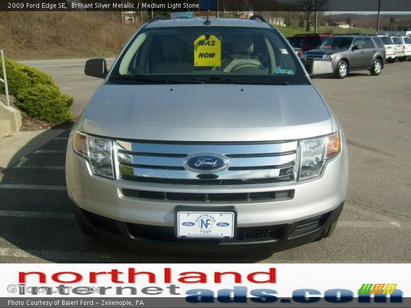 Brilliant Silver Metallic / Medium Light Stone 2009 Ford Edge SE
