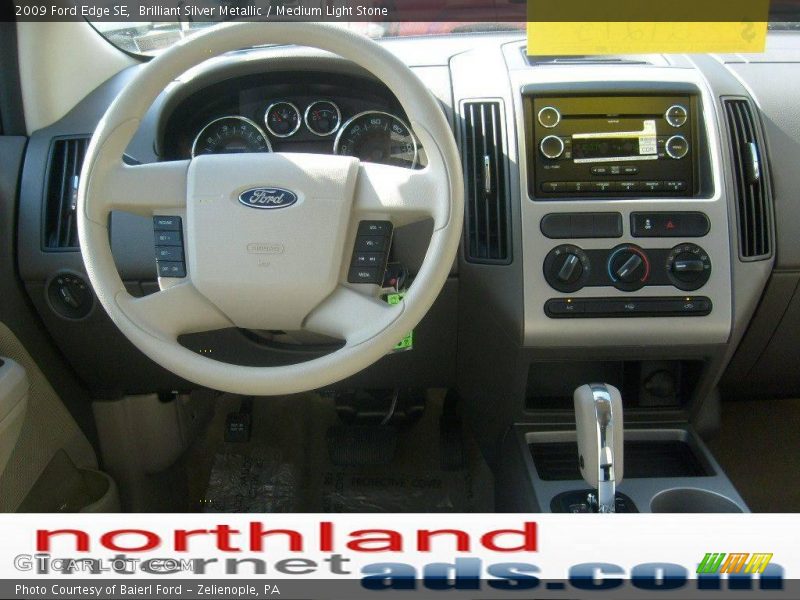 Brilliant Silver Metallic / Medium Light Stone 2009 Ford Edge SE