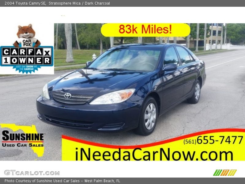 Stratosphere Mica / Dark Charcoal 2004 Toyota Camry SE