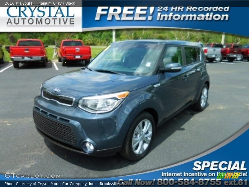 Titanium Gray / Black 2016 Kia Soul !