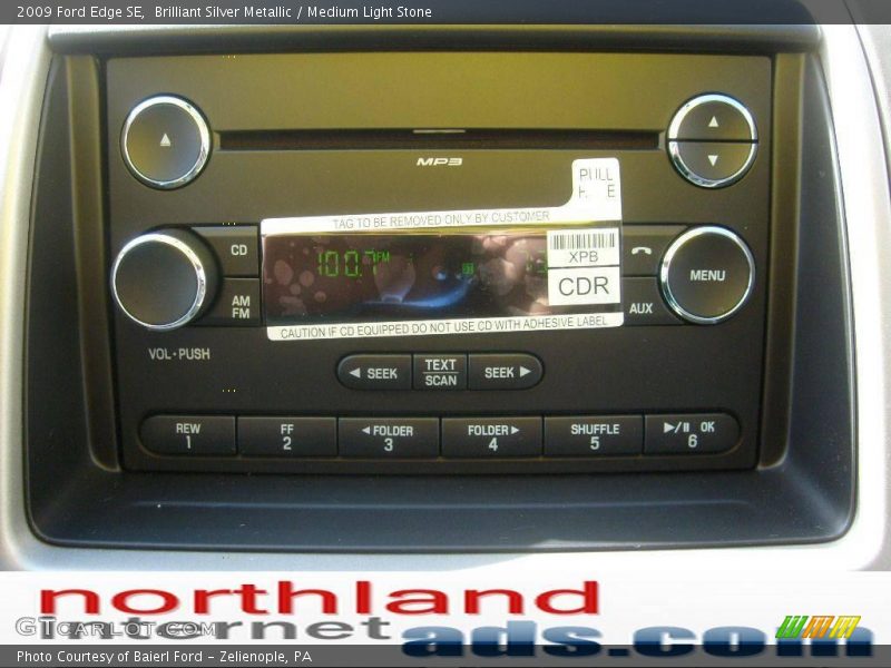 Brilliant Silver Metallic / Medium Light Stone 2009 Ford Edge SE