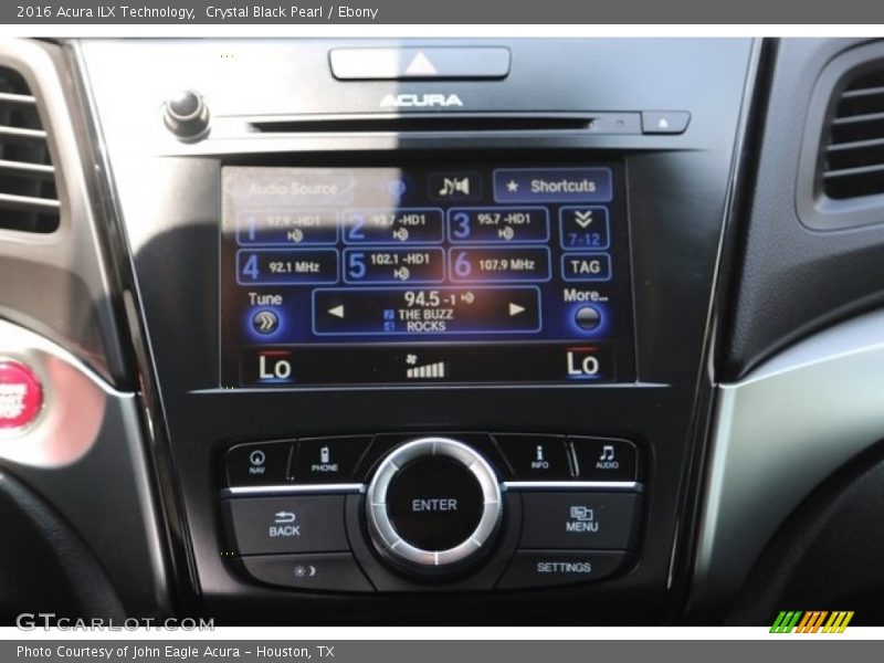 Crystal Black Pearl / Ebony 2016 Acura ILX Technology